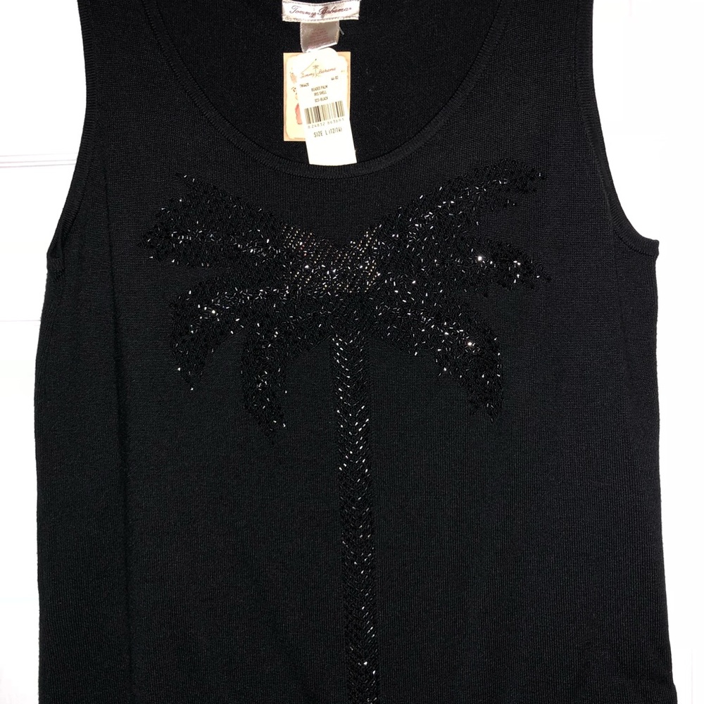 Tommy Bahama black sleeveless top
